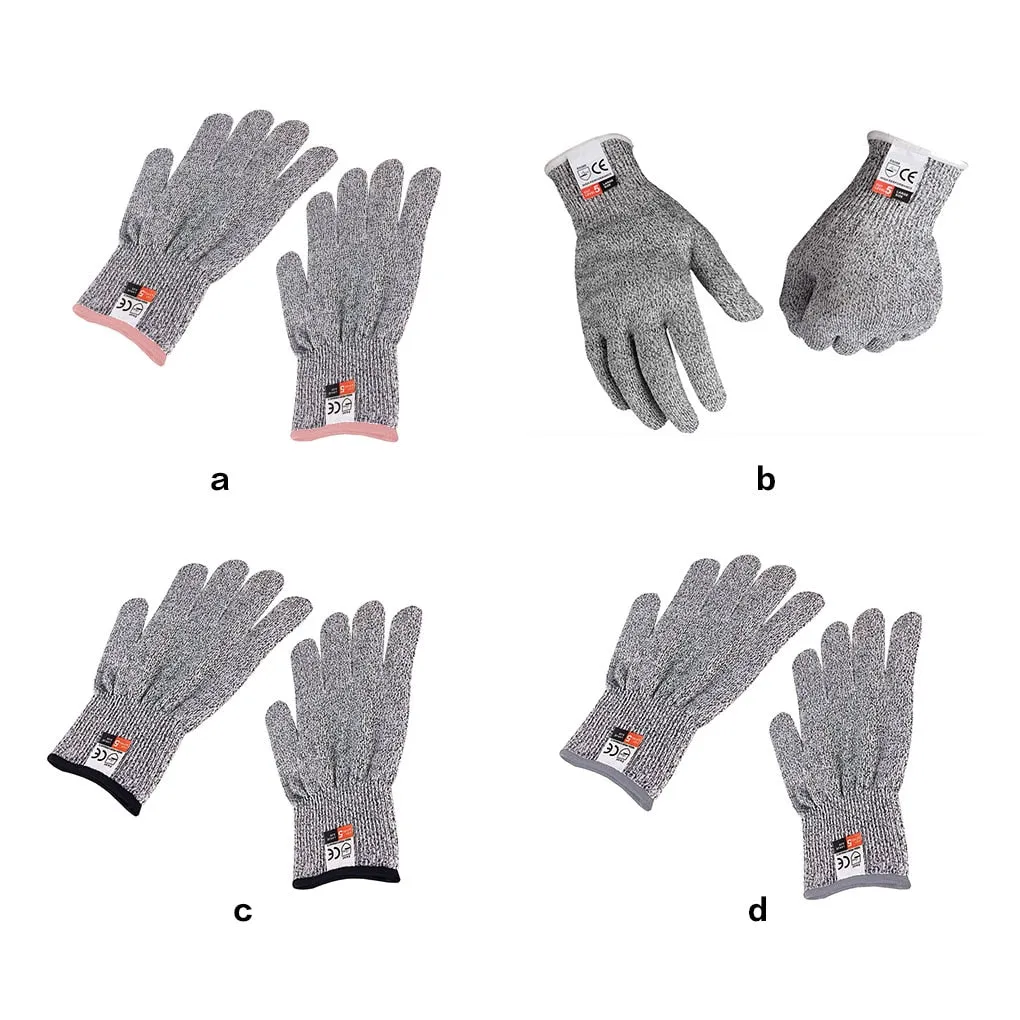 1 Pair HPPE Kitchen Gardening Hand Protective Gloves Butcher Meat Chopping Working Gloves Mittens Women Men's gloves