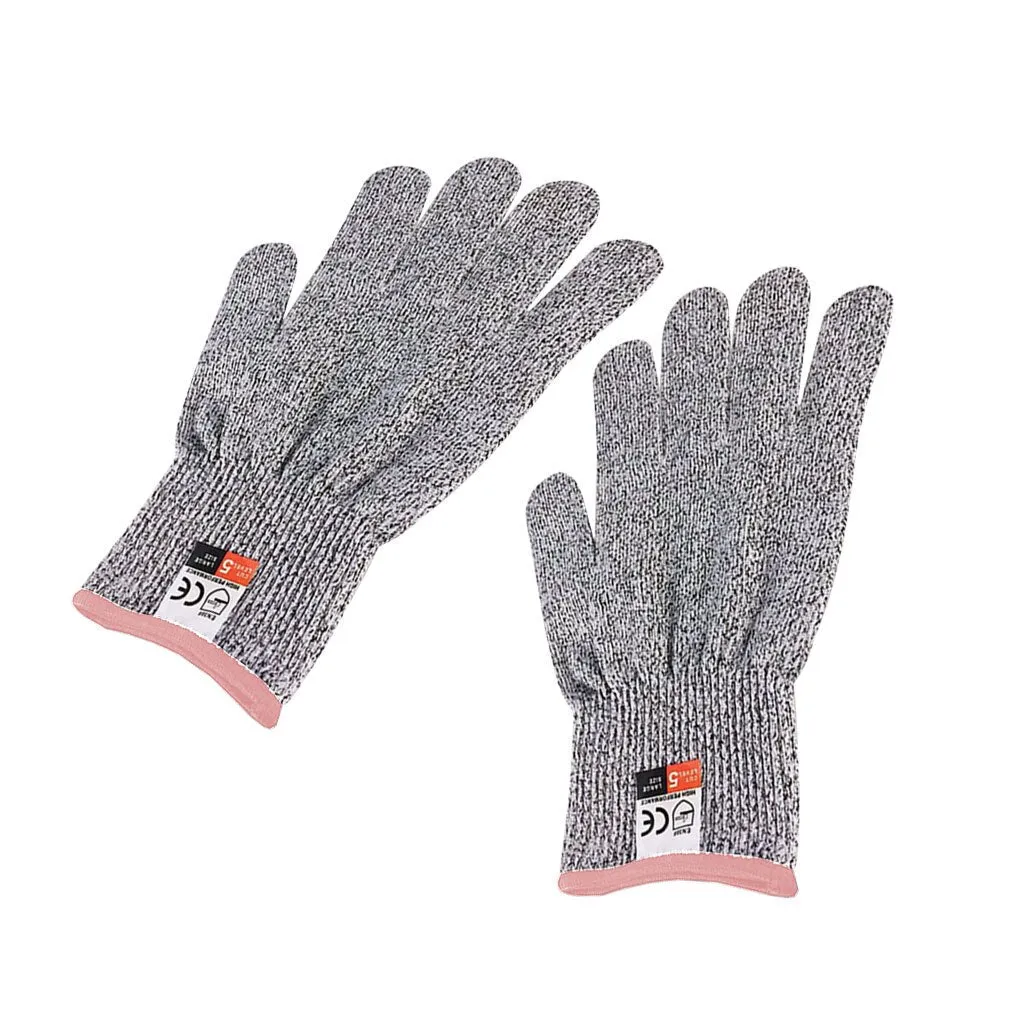 1 Pair HPPE Kitchen Gardening Hand Protective Gloves Butcher Meat Chopping Working Gloves Mittens Women Men's gloves