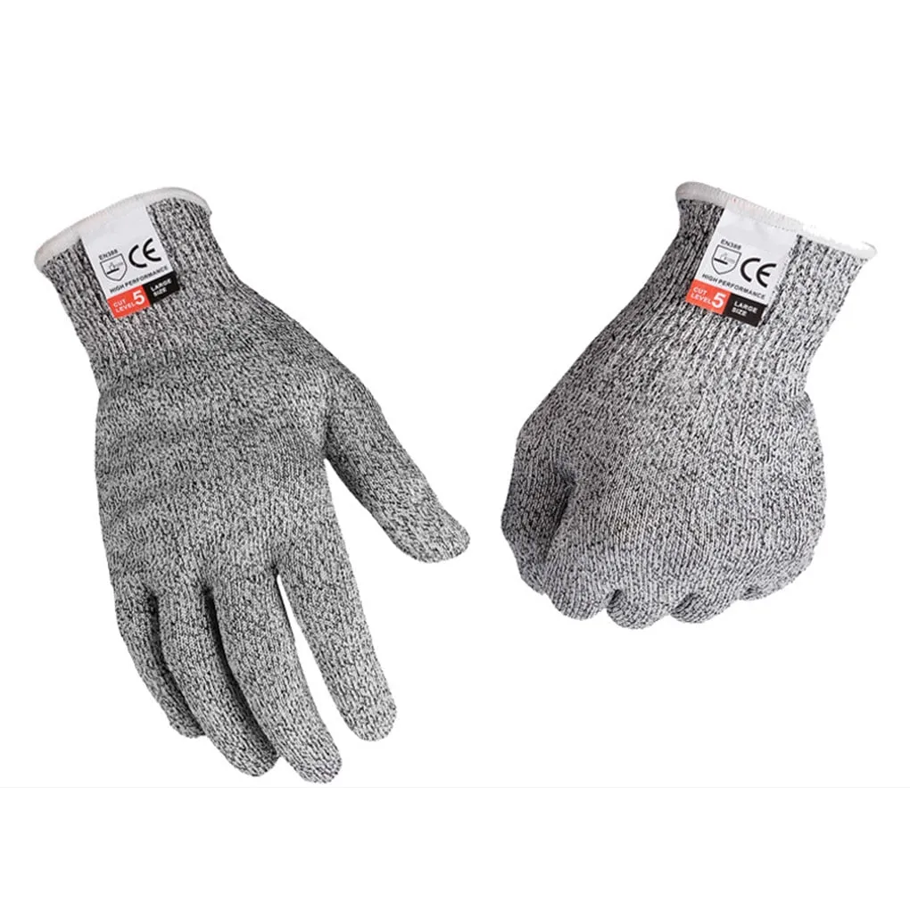 1 Pair HPPE Kitchen Gardening Hand Protective Gloves Butcher Meat Chopping Working Gloves Mittens Women Men's gloves