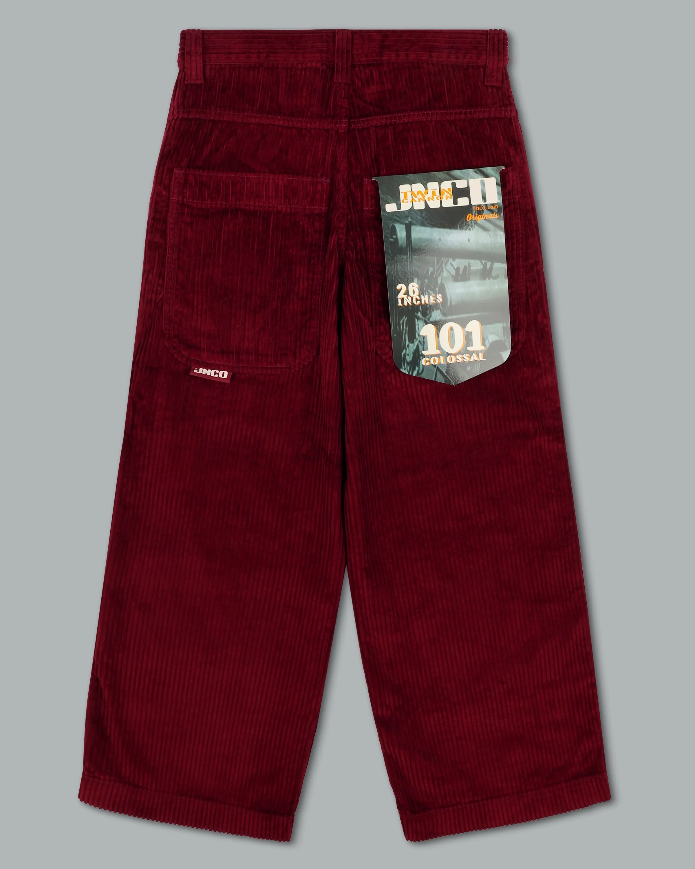 101 Twin Cannon. 26". 4 Wale Corduroy. Burgundy.