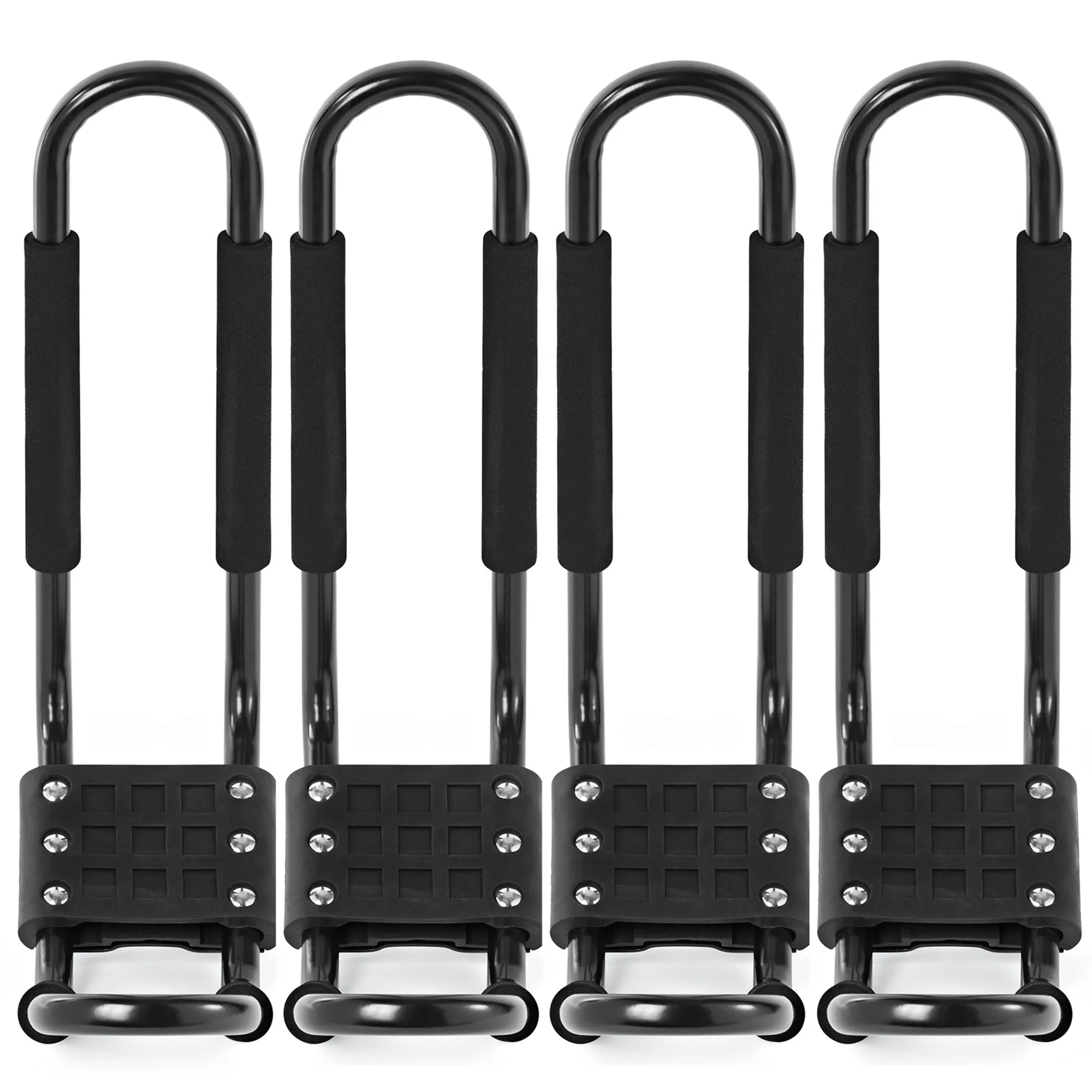 2 Kayak Roof Rack  Car SUV Top Mount J-Bar Kayak Holder Set of 4 PCS