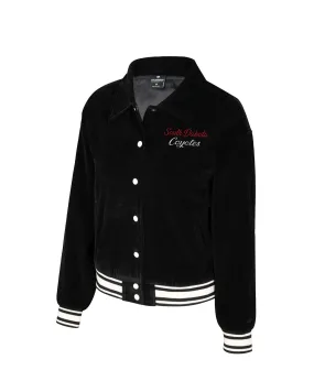 2024 Colosseum Women's Black Corduroy Bomber Jacket