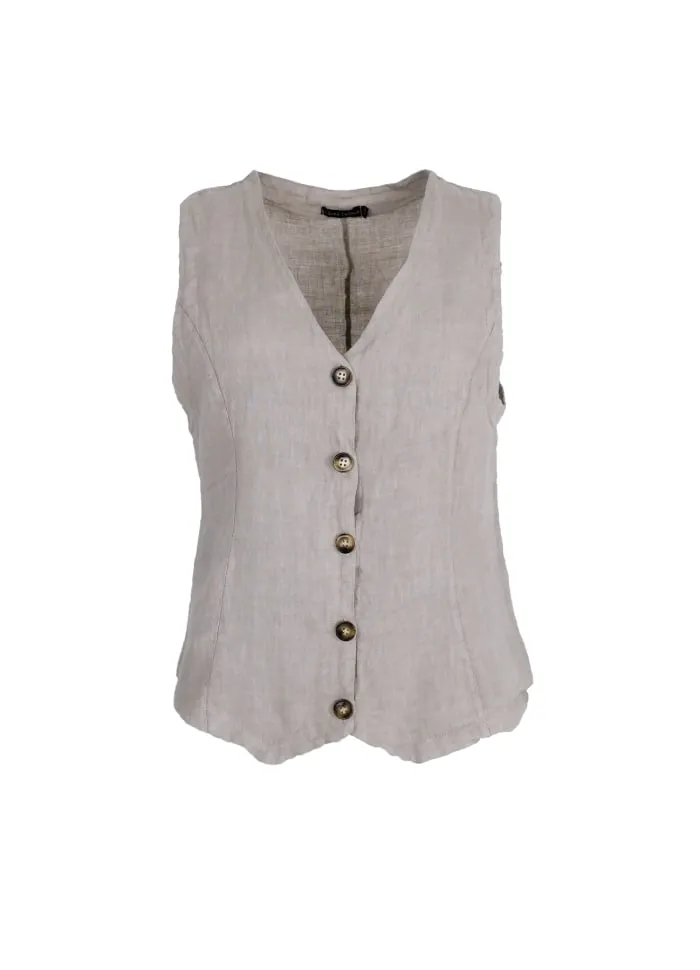 40404-WS-S BCMELINA VEST Beige