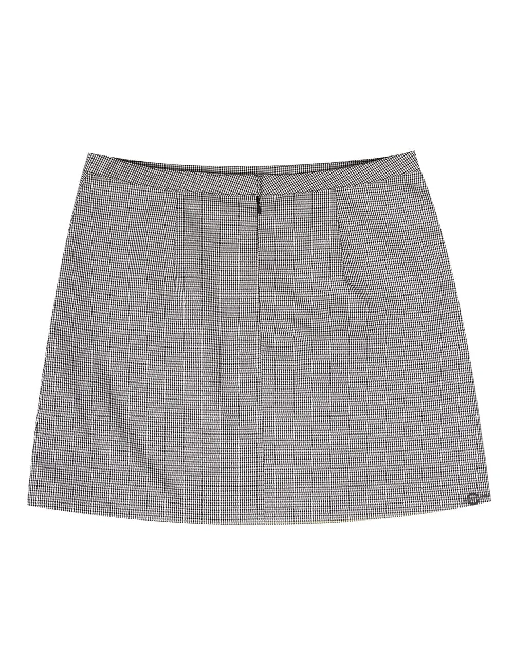 60'S Grey and Black Houndstooth Skirt Women.