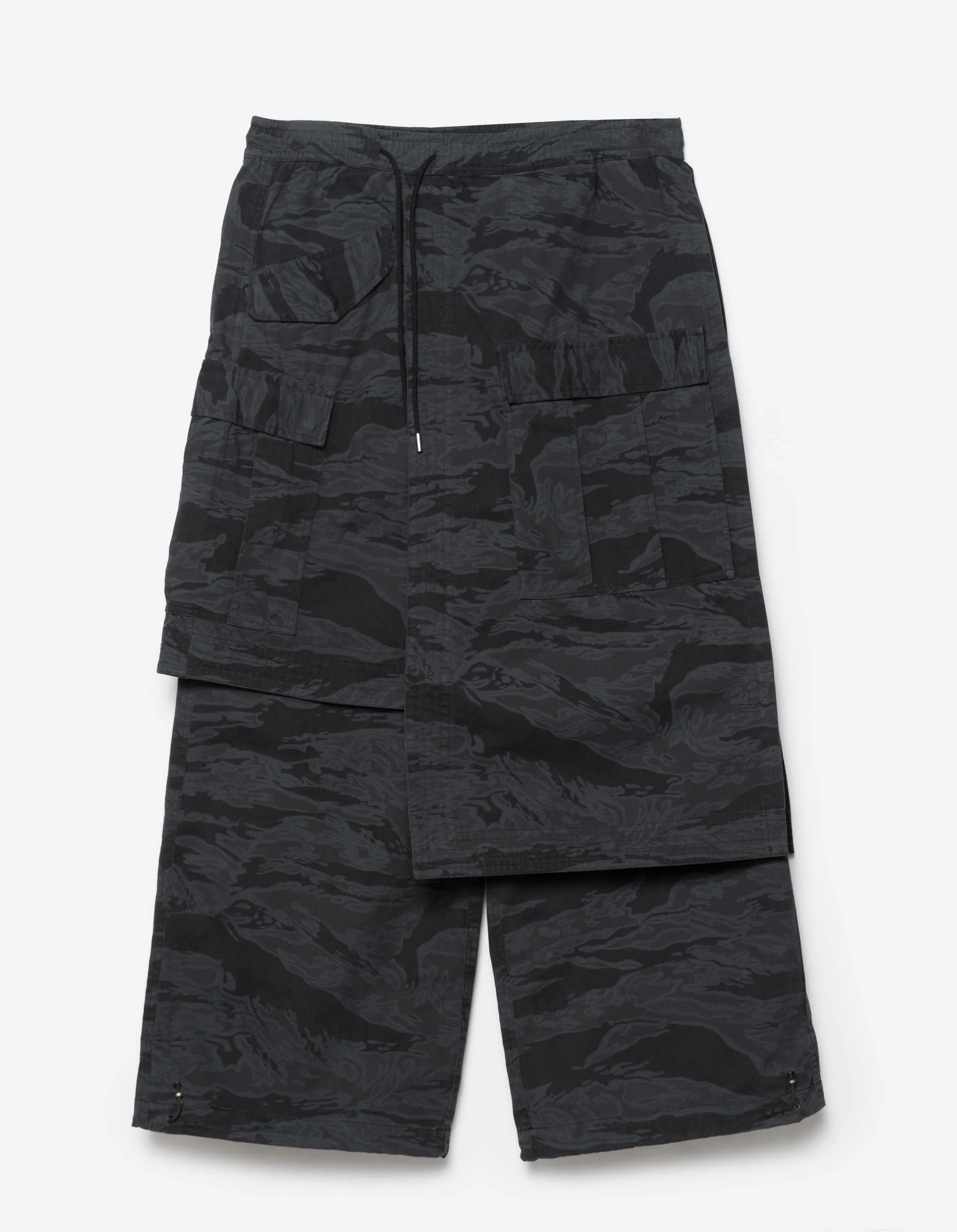 6110 Camo Asym Hakama Track Pants Subdued Night