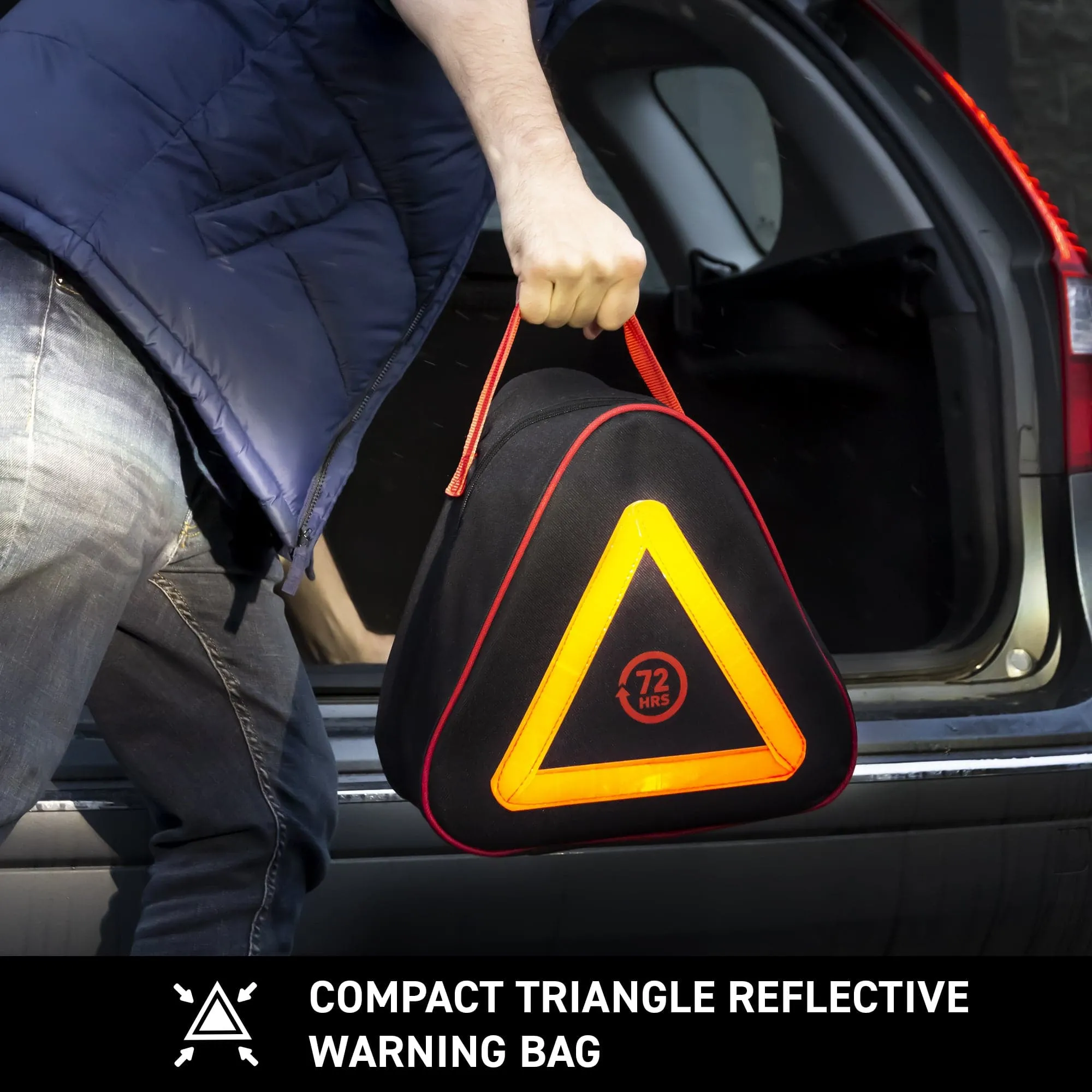 72HRS Triangle Roadside Emergency Car Kit