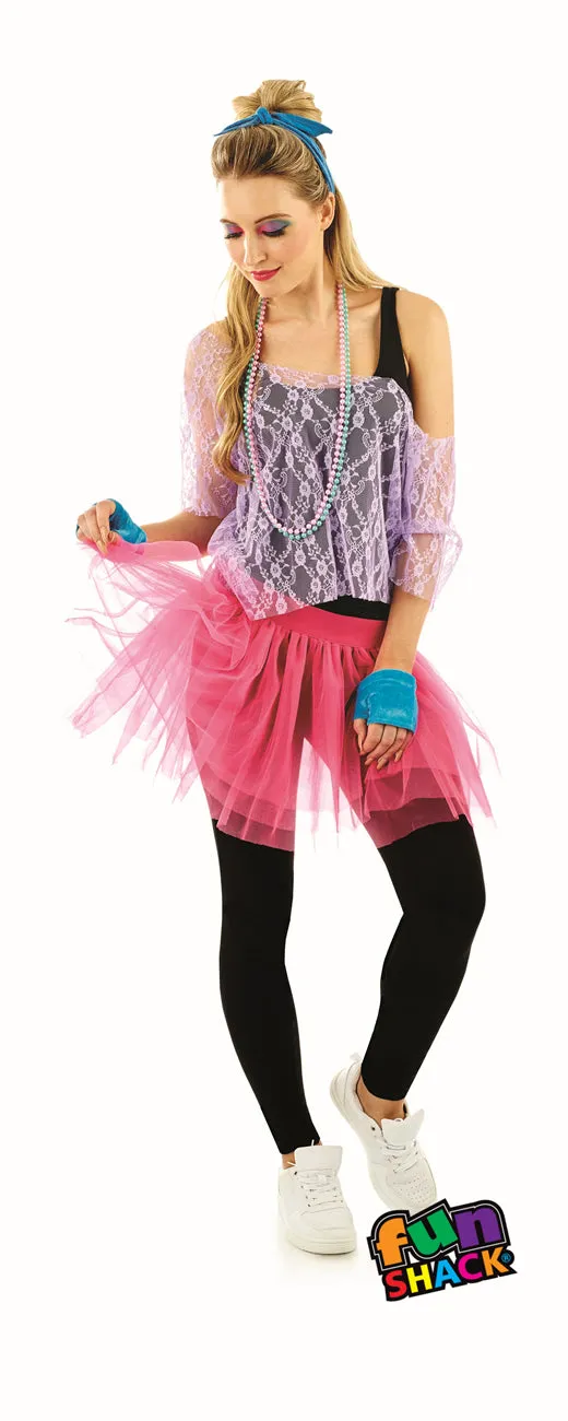 80's Lace Tutu Costume Kit