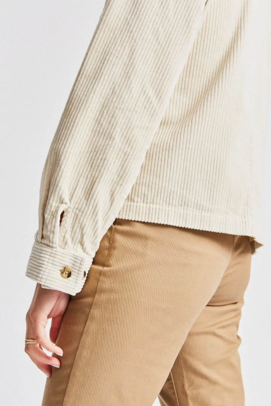 Alberta L/S Overshirt - Ivory