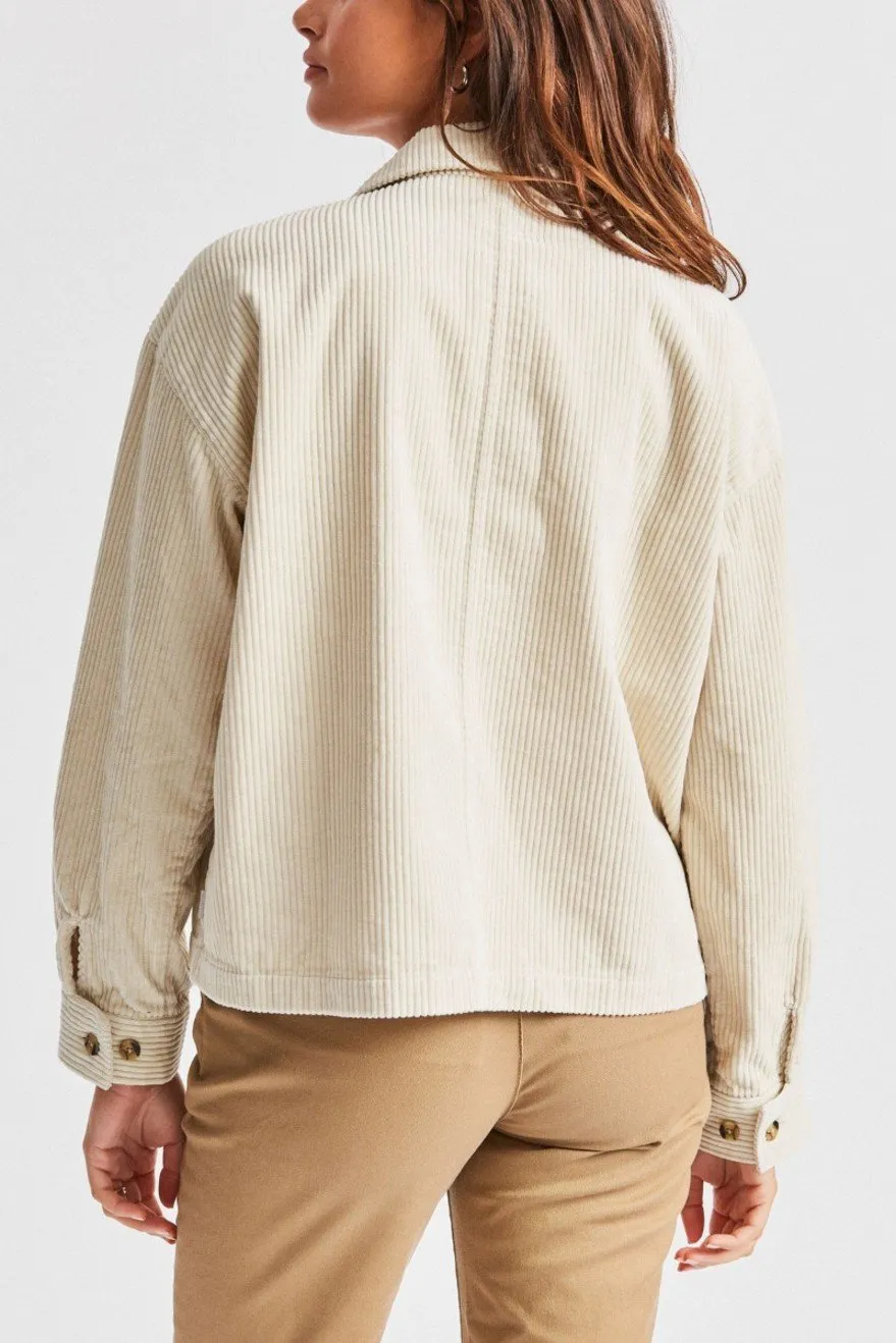 Alberta L/S Overshirt - Ivory