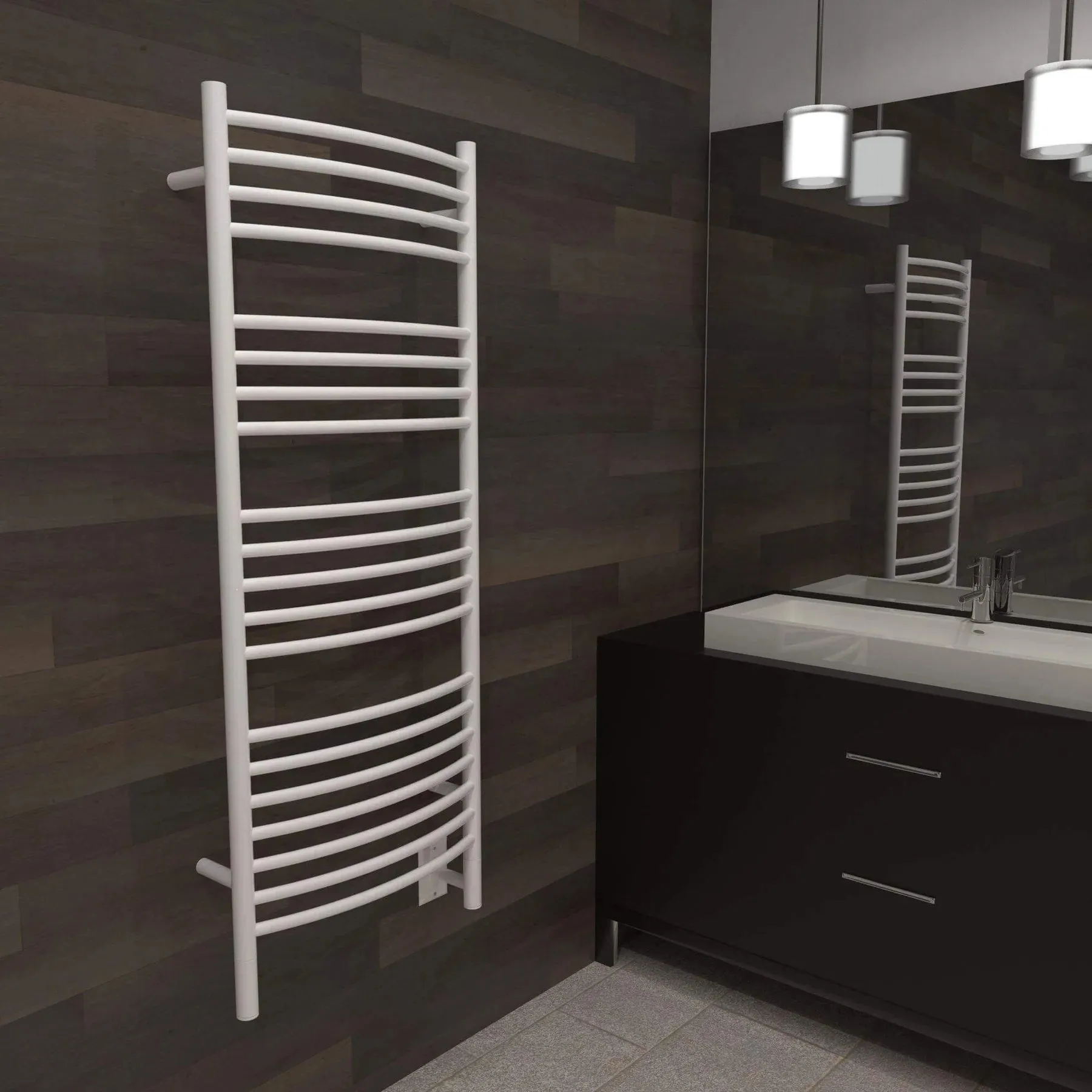 Amba - Jeeves Collection - Model D Curved Towel Warmer