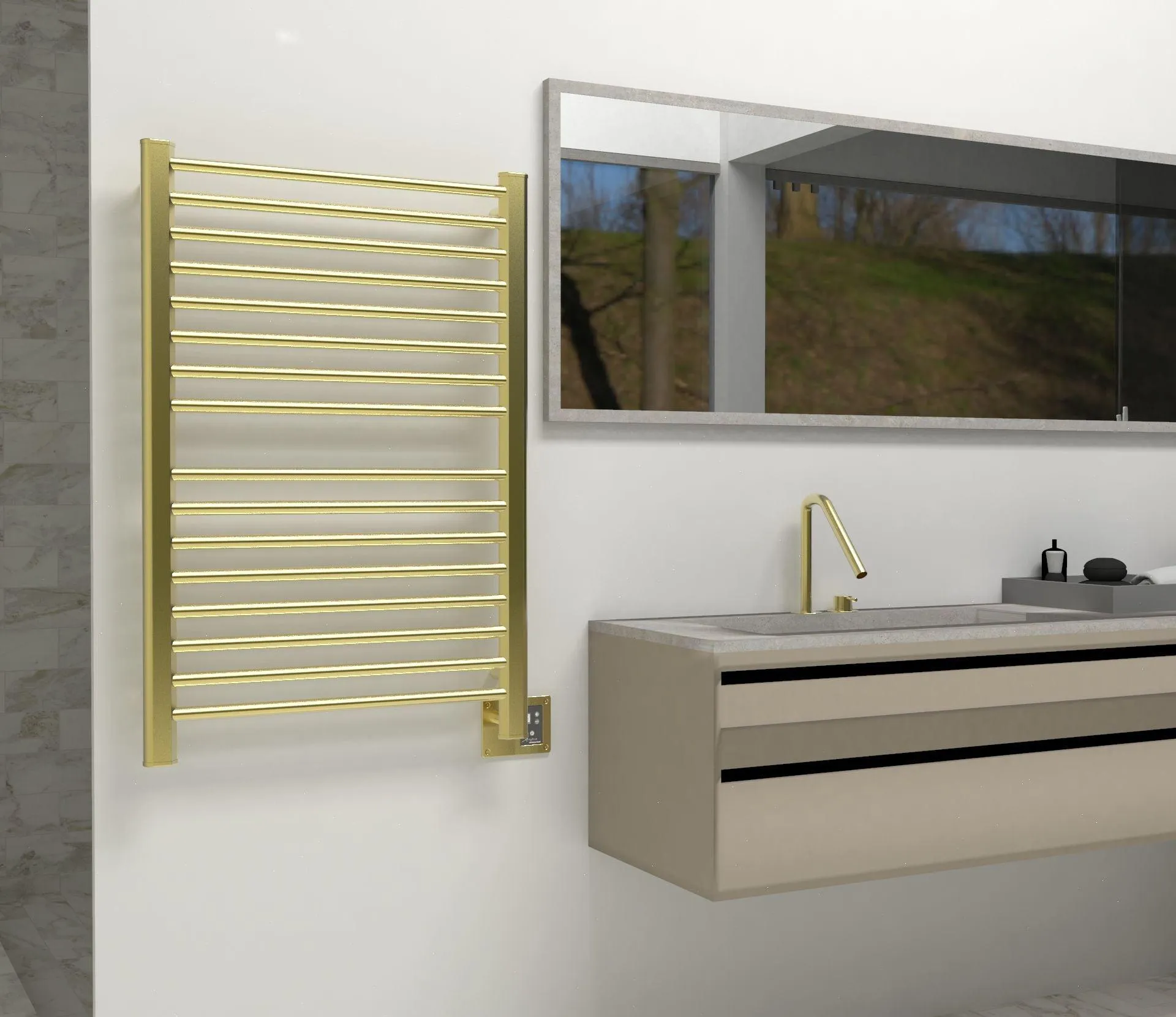 Amba Sirio S2942 Hardwired Towel Warmer  - 29.25"w x 42.75"h