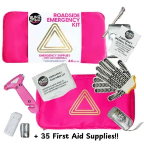 Auto Safety and First Aid Roadside Emergency Kit