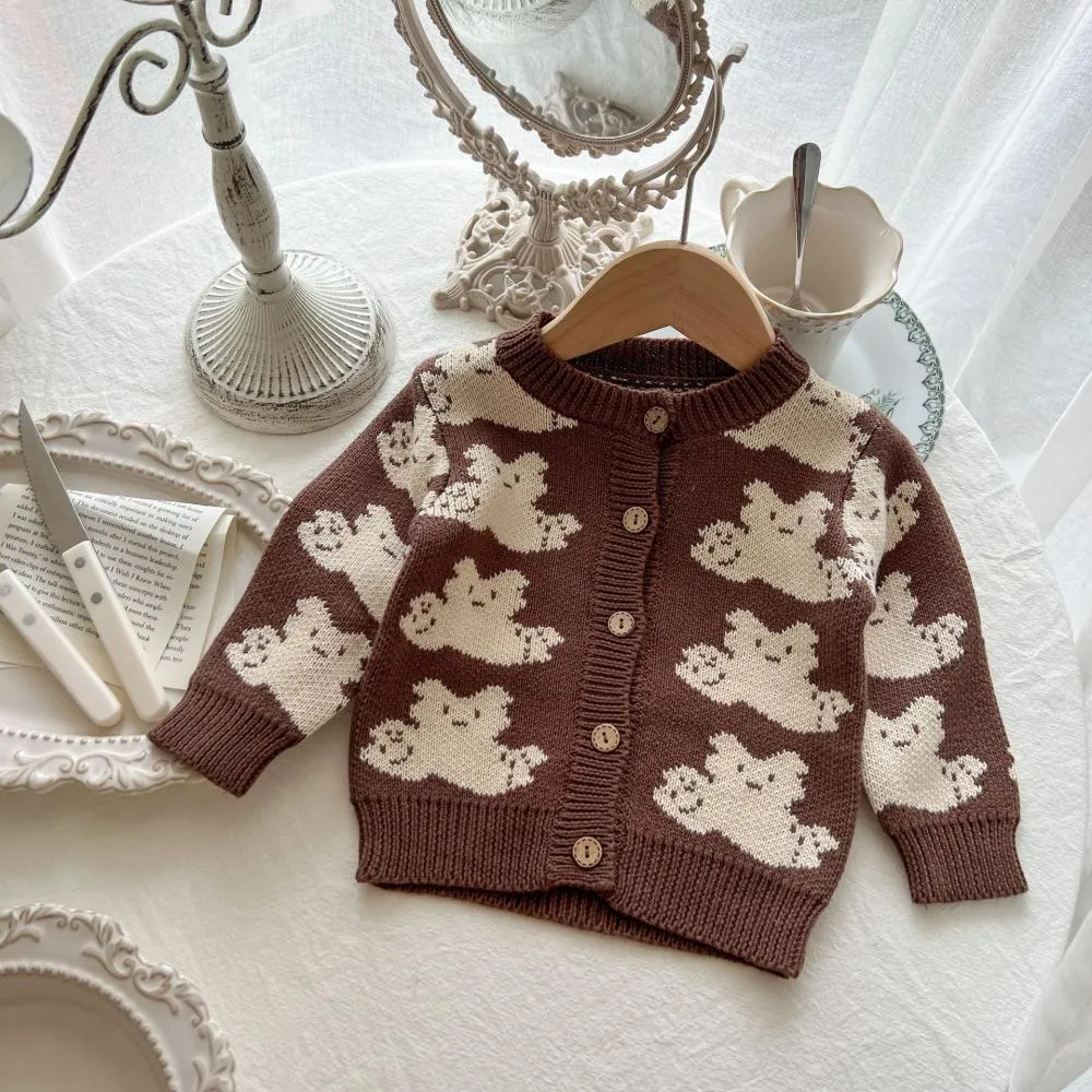 Autumn And Winter Baby Cute Wool Sleeveless Romper Baby Sweater Cardigan Coat Wholesale Baby Clothes