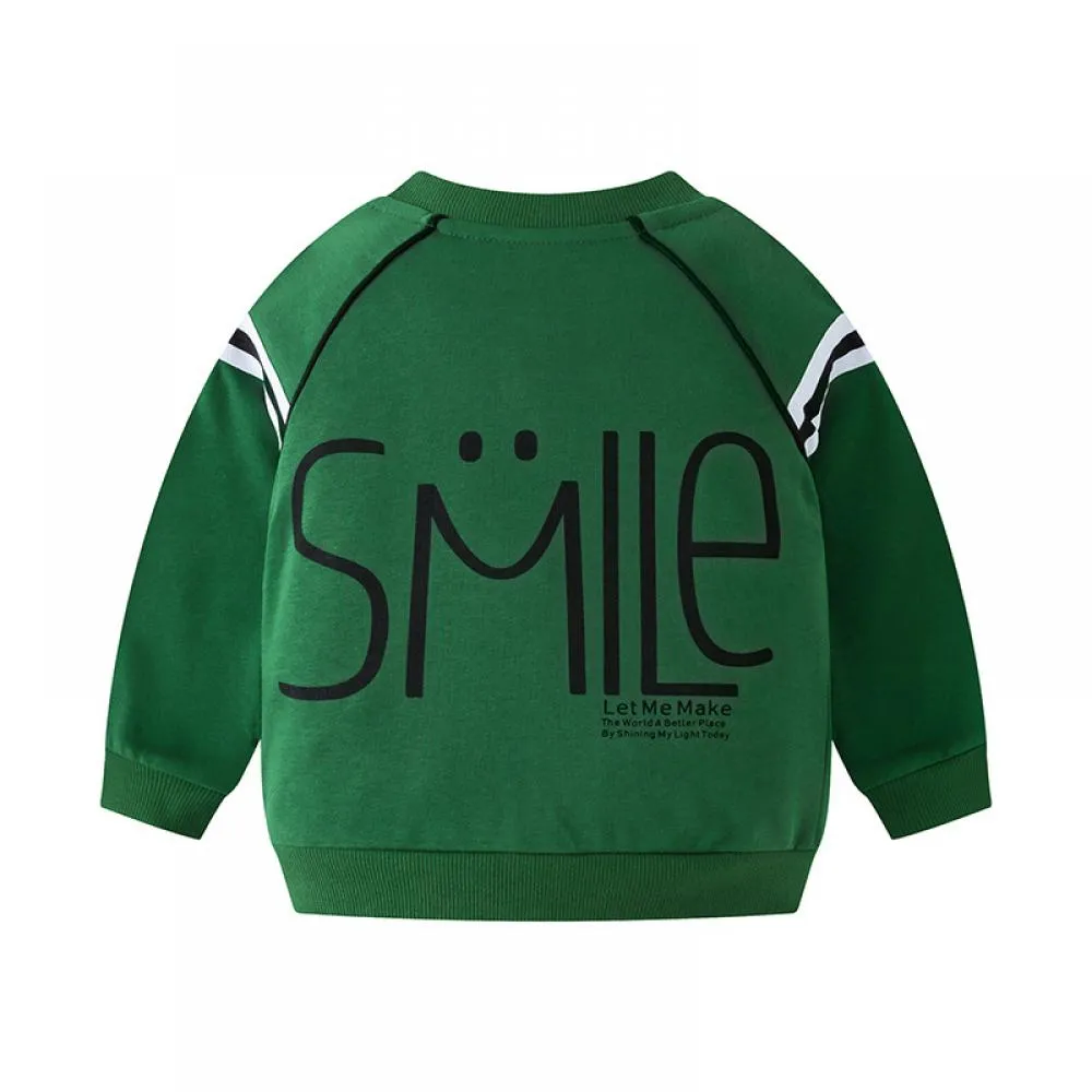 Autumn and Winter Children's Hooded Sweater Boys Baseball Uniform Jacket Wholesale Boys Clothes