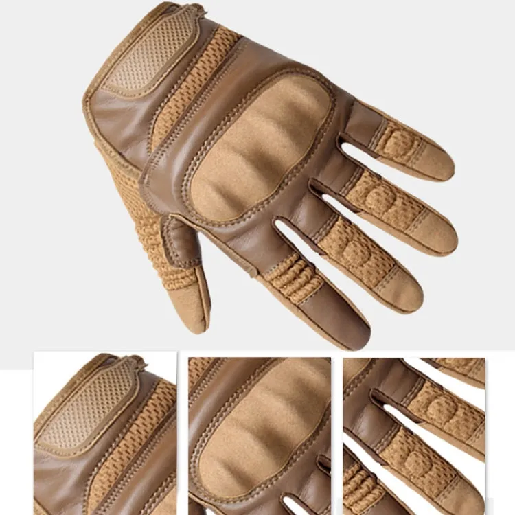 B28 Outdoor Rding Motorcycle Protective Anti-Slip Wear-Resistant Mountaineering Sports Gloves, Size: L(Wolf Brown)