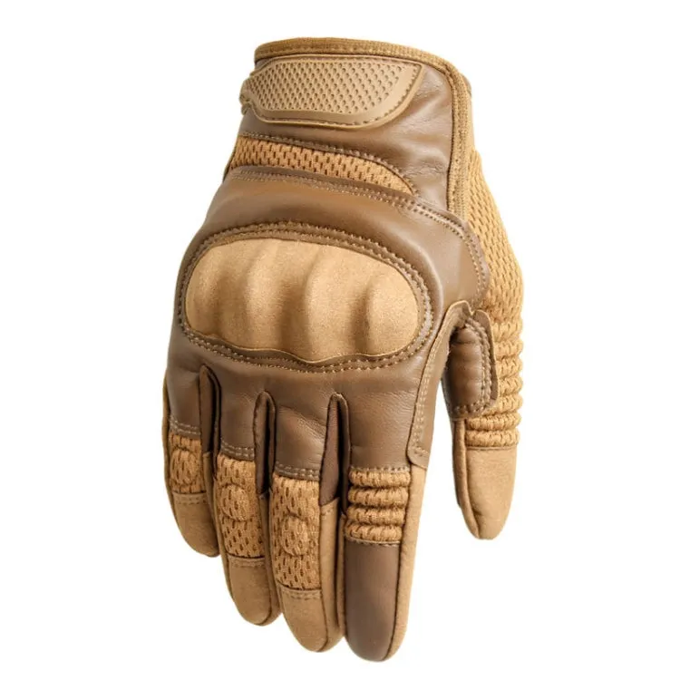 B28 Outdoor Rding Motorcycle Protective Anti-Slip Wear-Resistant Mountaineering Sports Gloves, Size: L(Wolf Brown)