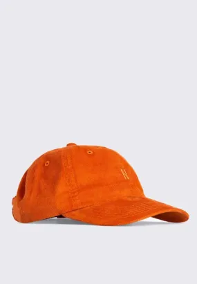 Baby Corduroy Sports Cap - cadmium orange