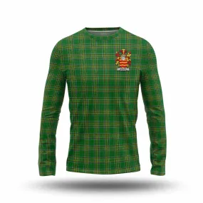 Ballet Irish Clan Tartan Long Sleeve T-Shirt with Coat of Arms