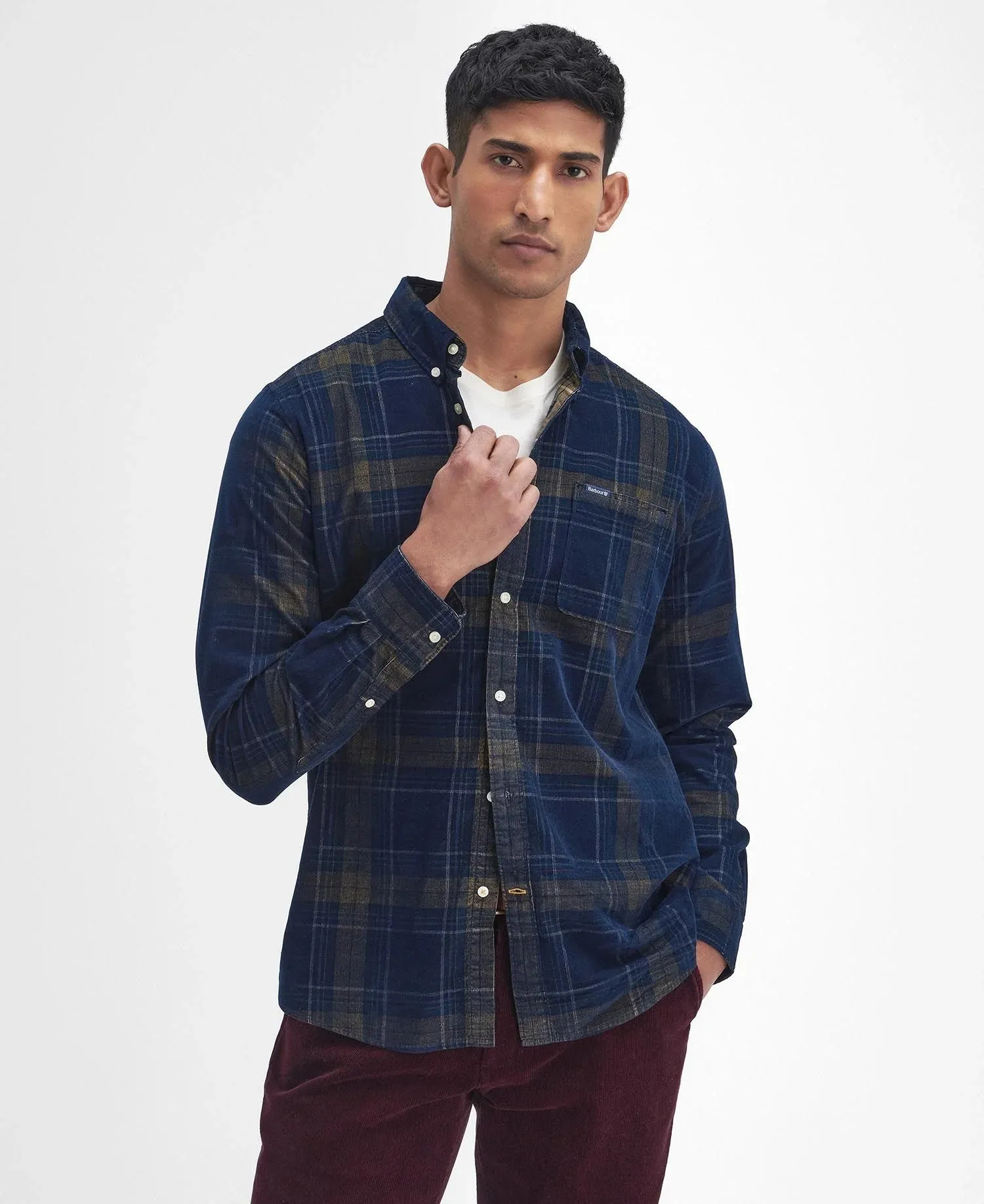 Barbour Men's Southfield Tailored Shirt in Inky Blue