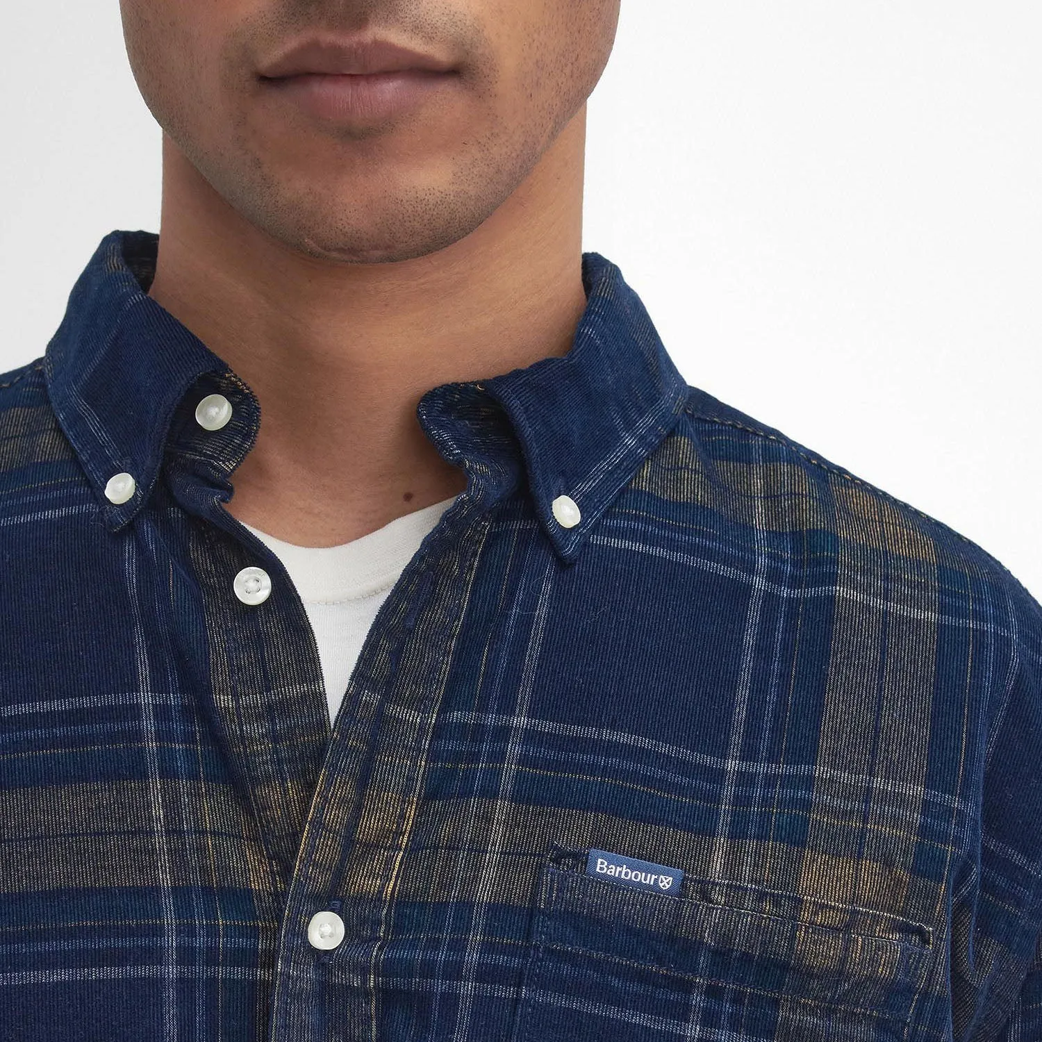 Barbour Men's Southfield Tailored Shirt in Inky Blue