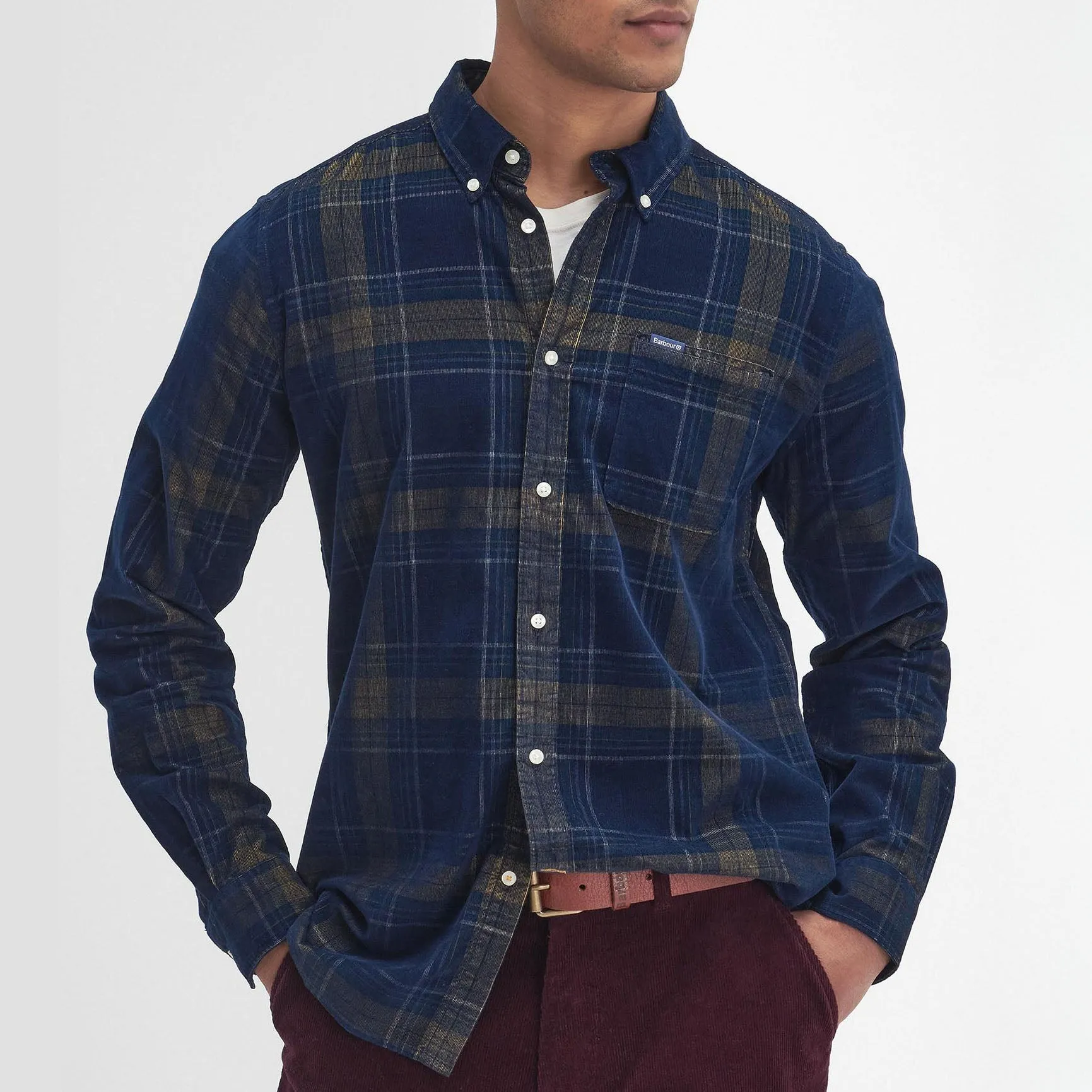 Barbour Men's Southfield Tailored Shirt in Inky Blue