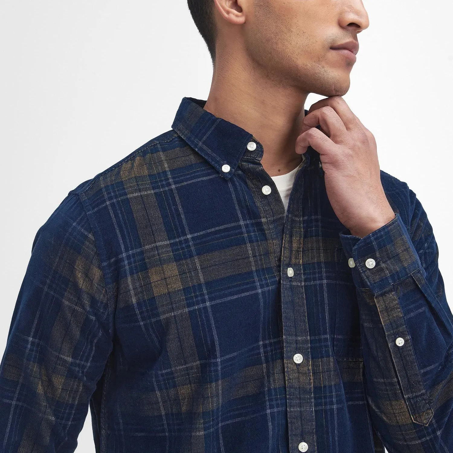 Barbour Men's Southfield Tailored Shirt in Inky Blue