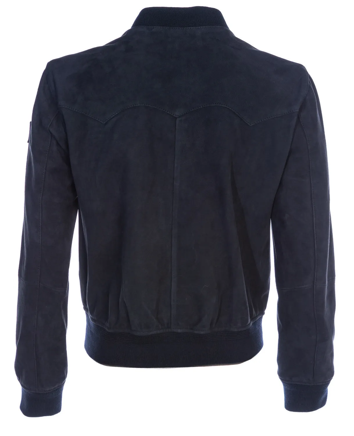 Belstaff Corvette Ladies Suede Jacket in Navy