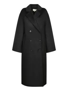 Black Cashmere Wool Coat