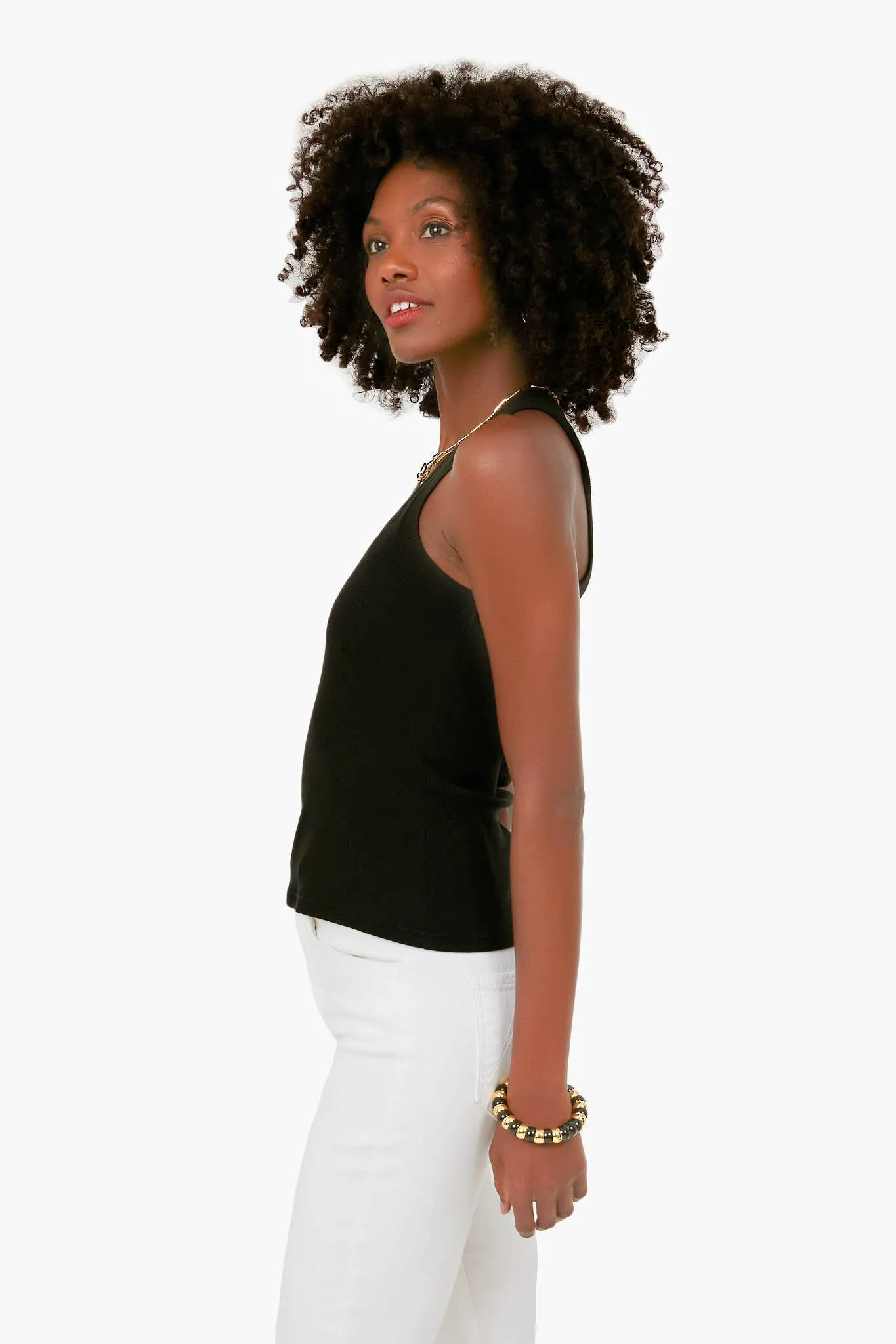 Black Sirena Rib Tank