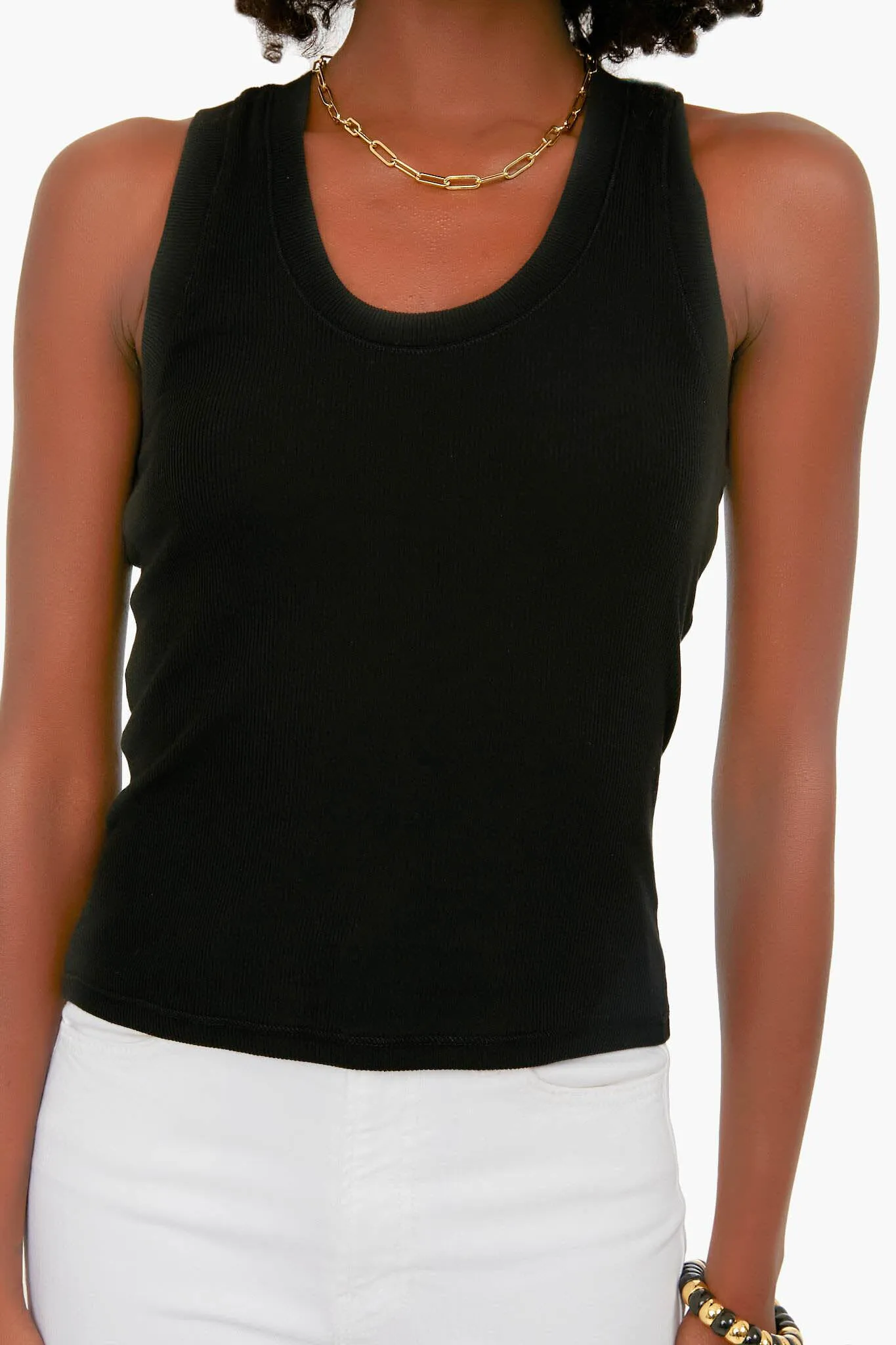 Black Sirena Rib Tank