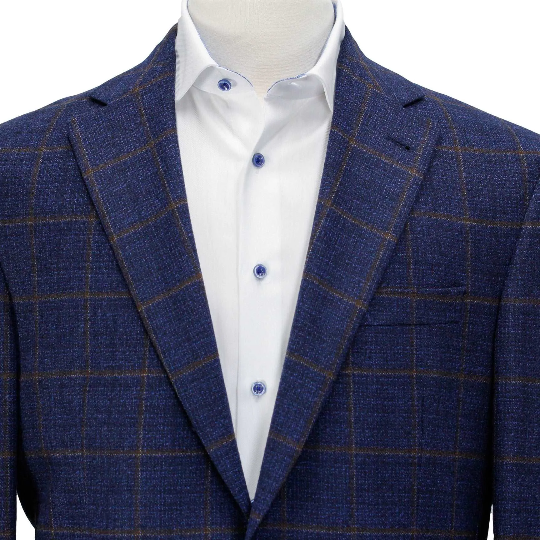 Blue Check Wynn Slim Fit Sport Coat