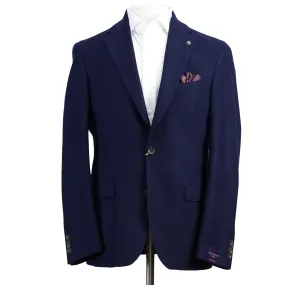 Blue Melange Mcallen Contemporary Fit Wool Sport Coat - Jack Victor