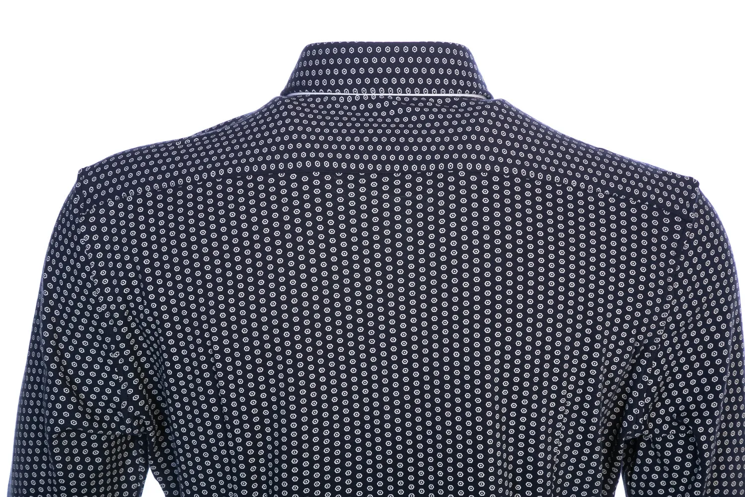 BOSS Jason Shirt in Navy Geo Print