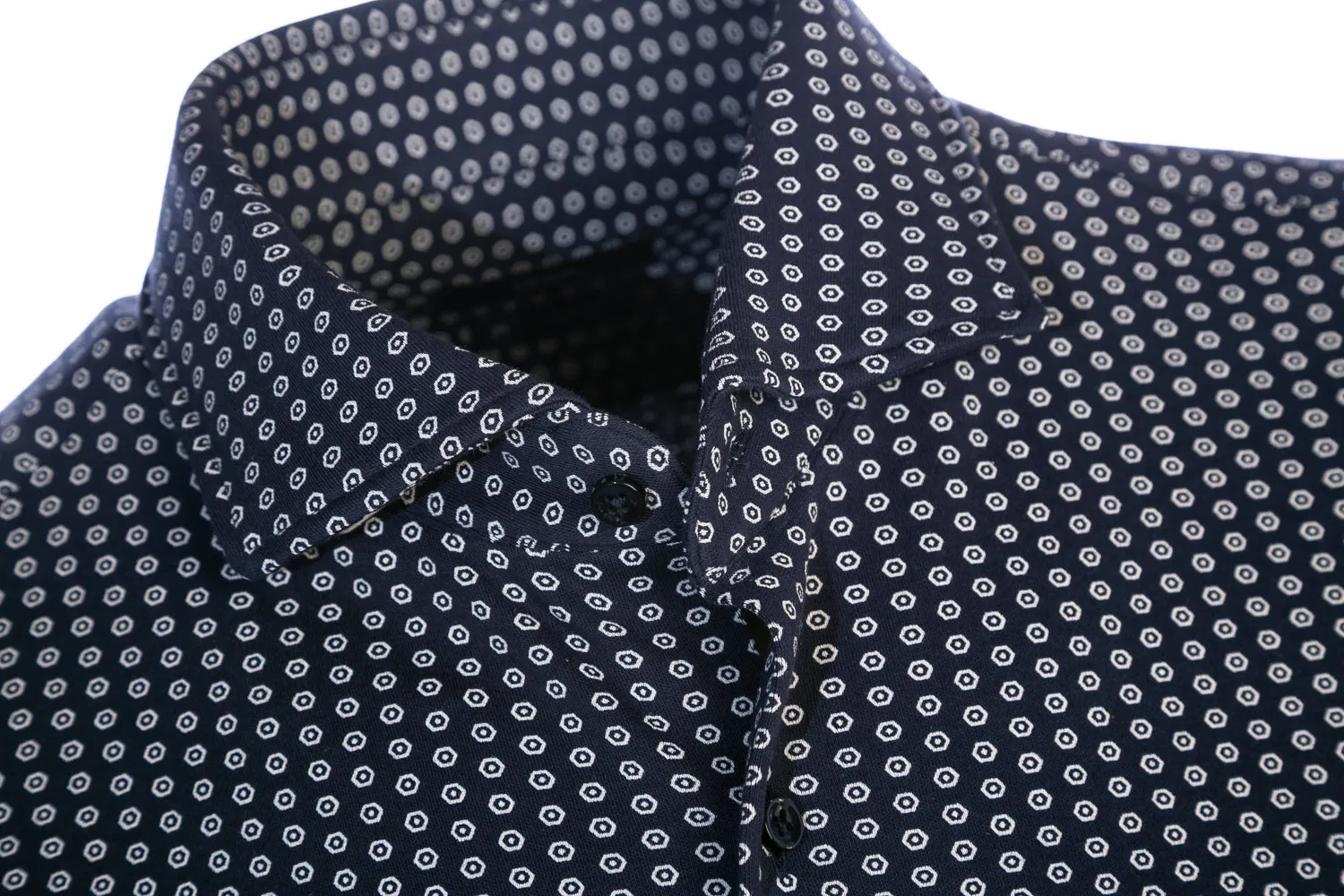 BOSS Jason Shirt in Navy Geo Print