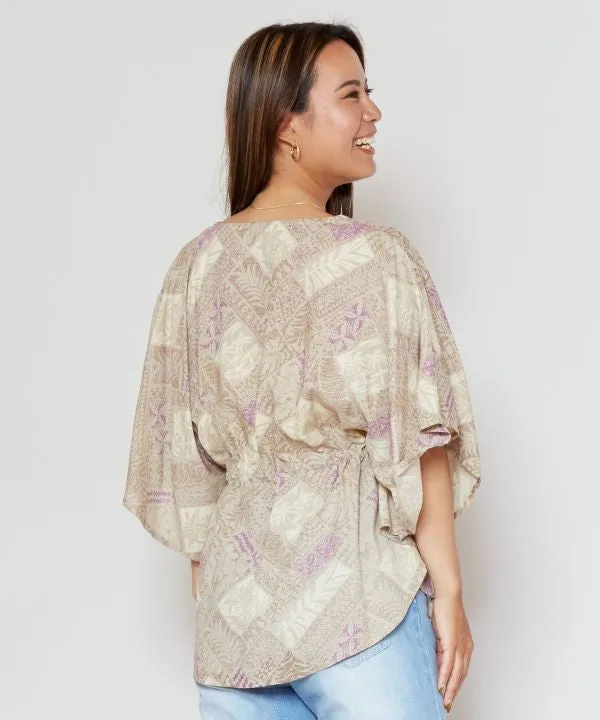 Botanical Poncho Top