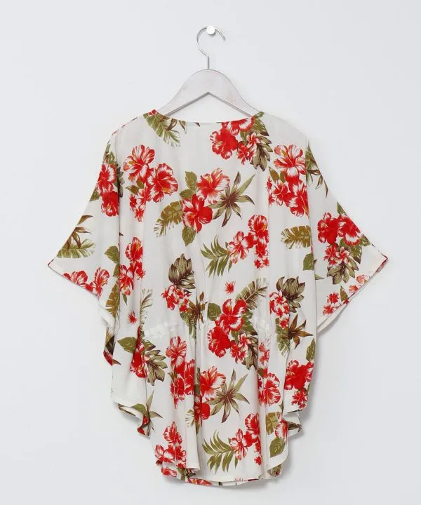 Botanical Poncho Top