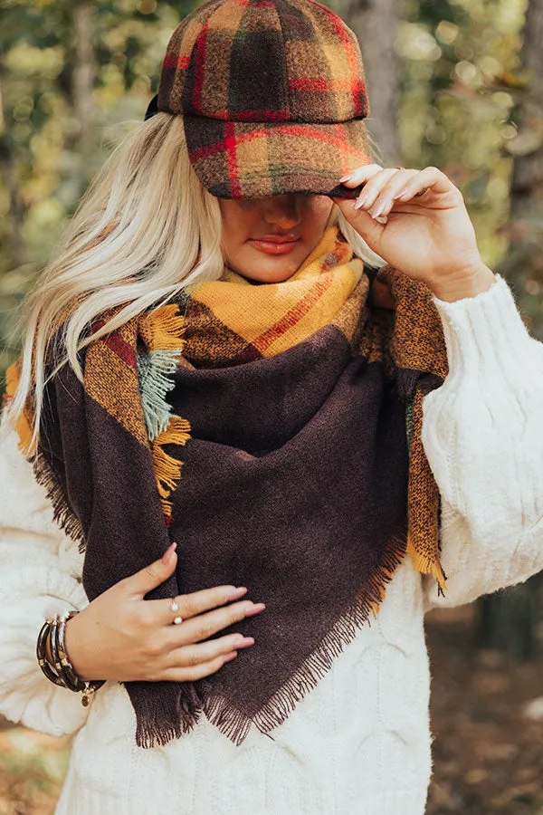 Brooklyn Bridge Blanket Scarf in Golden Honey