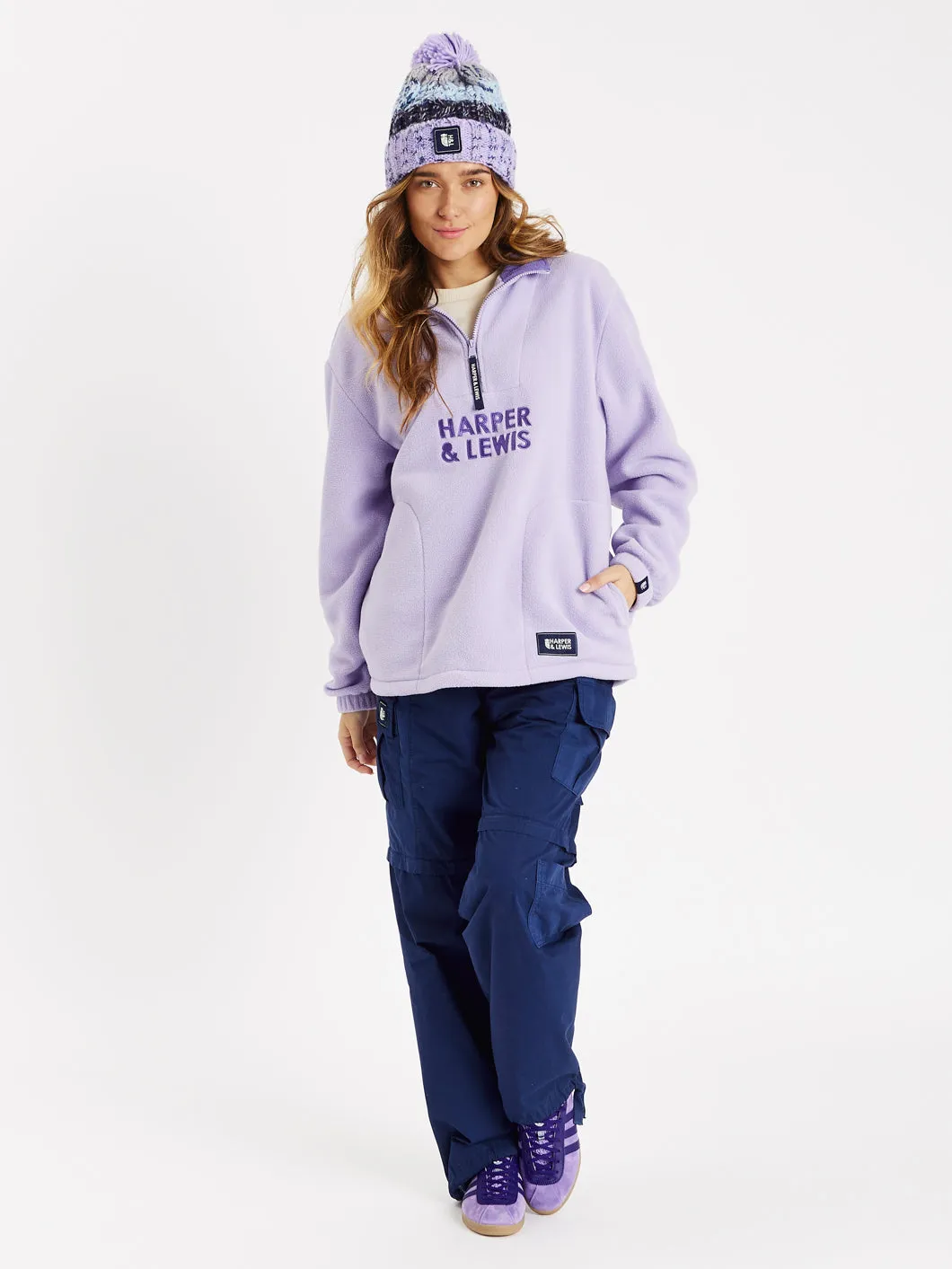 Camille 1/4 Zip Fleece Lavender