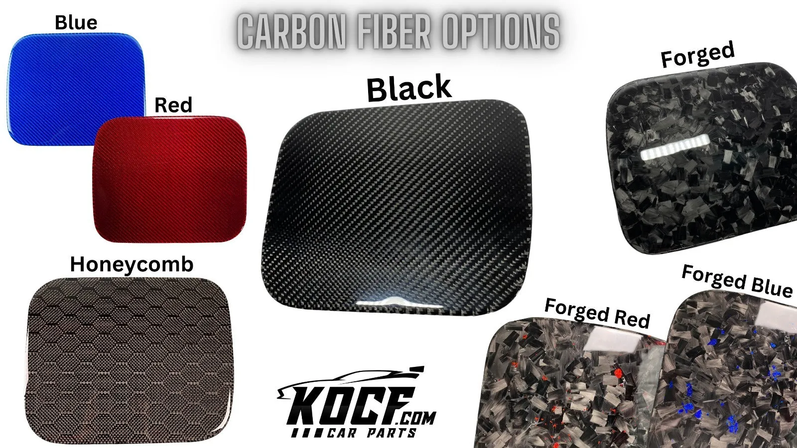 Carbon Fiber Auto Accessories Fuel Tank Covers Gas For Dodge Challenger SRT