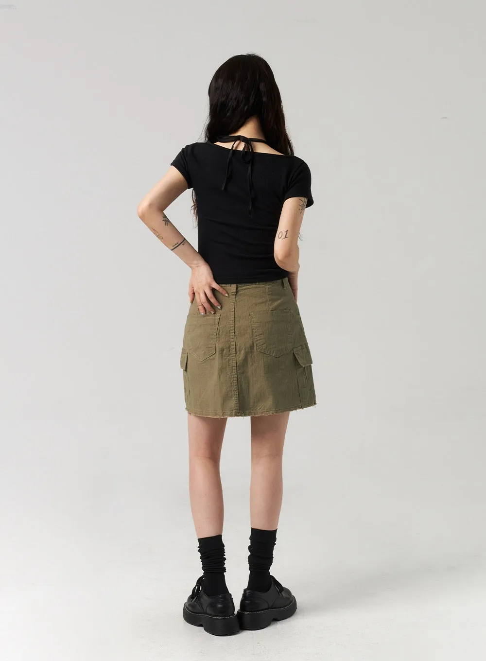 Cargo Mini Skirt CL312