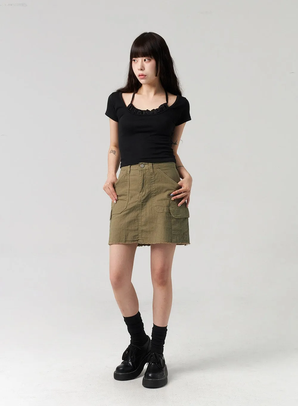 Cargo Mini Skirt CL312