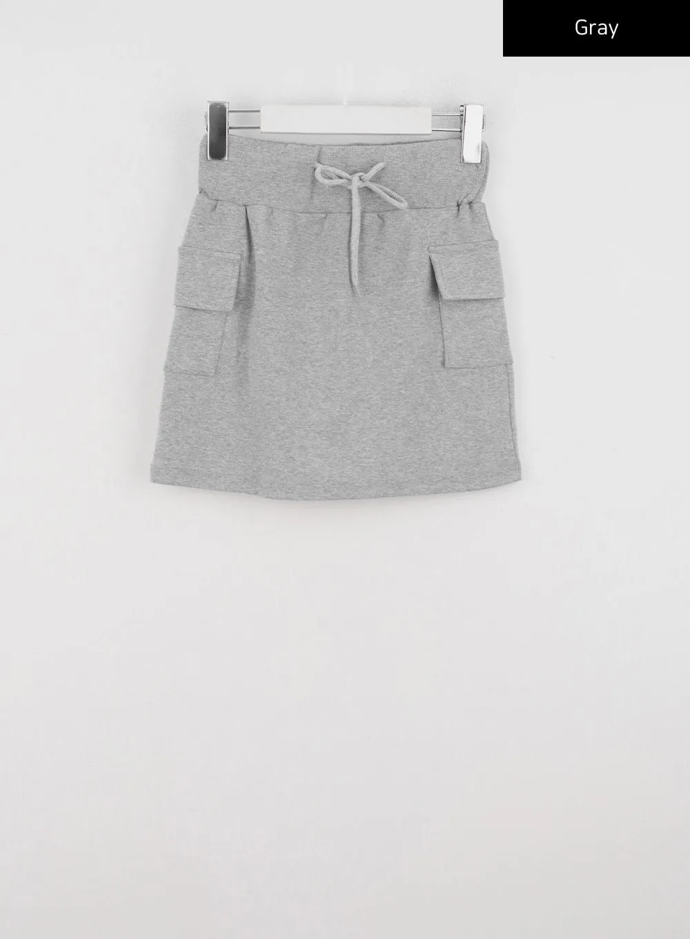 Cargo Pocket Mini Sweat Skirt IO326