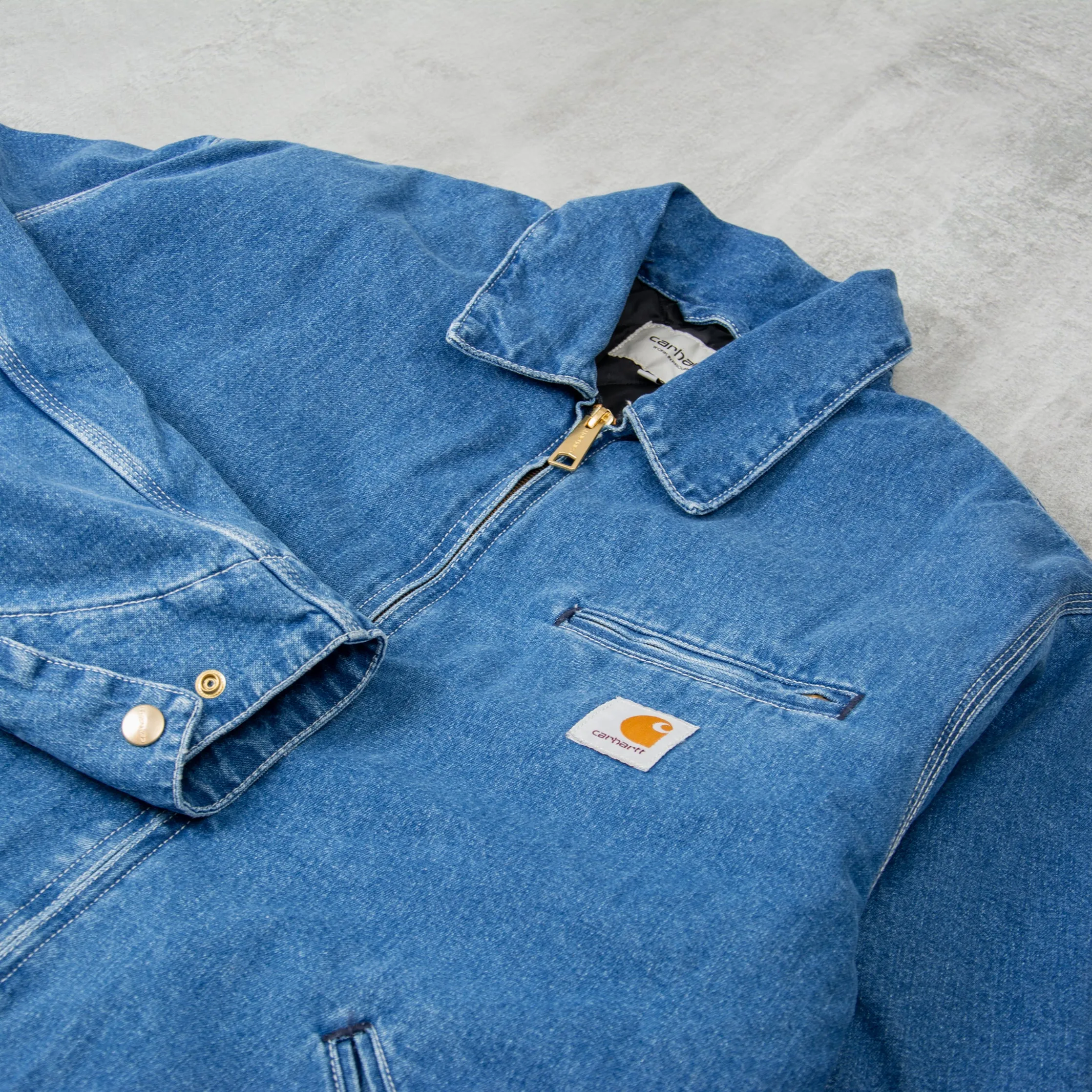 Carhartt WIP OG Detroit Jacket - Blue Stone Washed