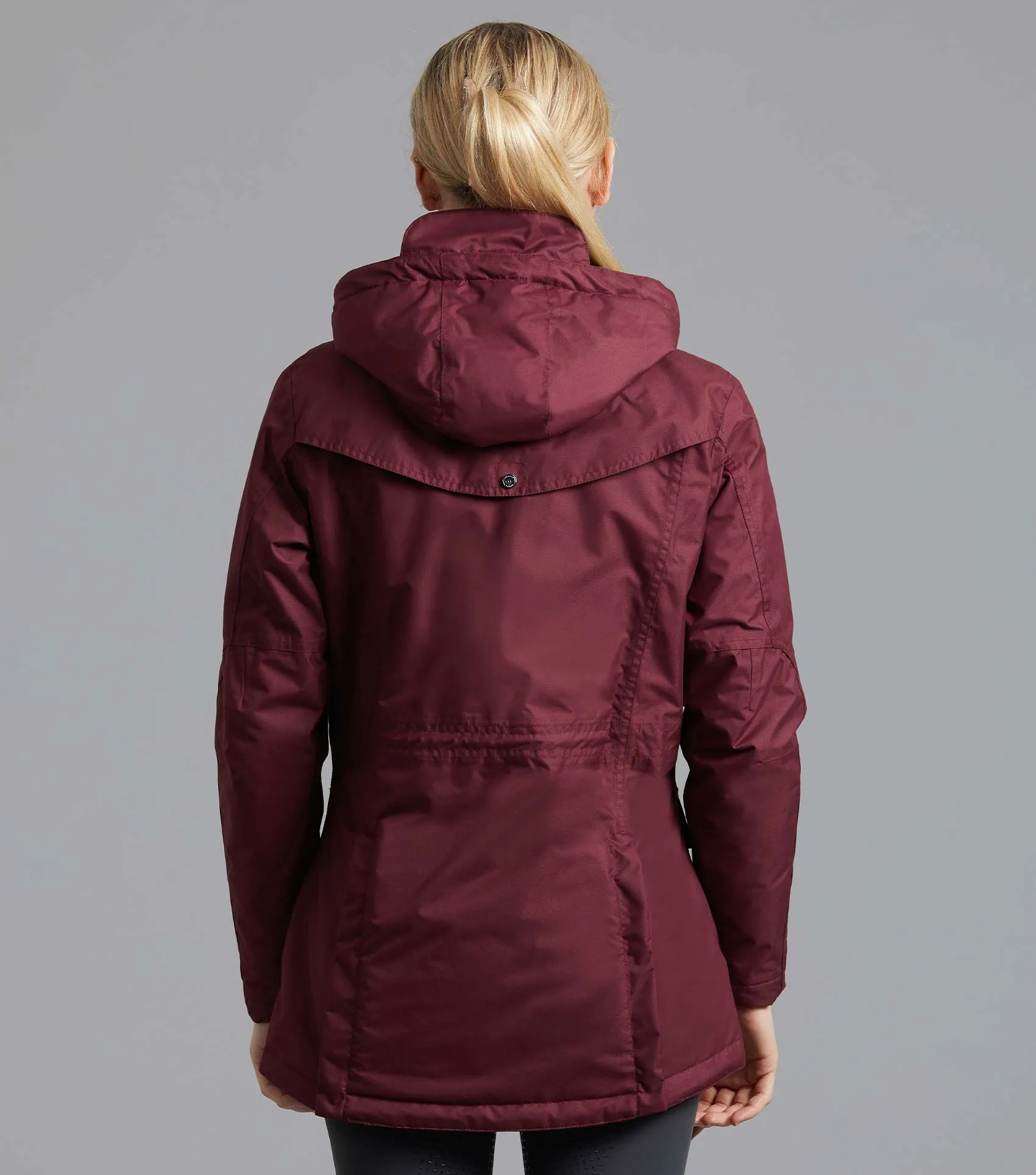 Cascata Ladies Waterproof Coat Wine