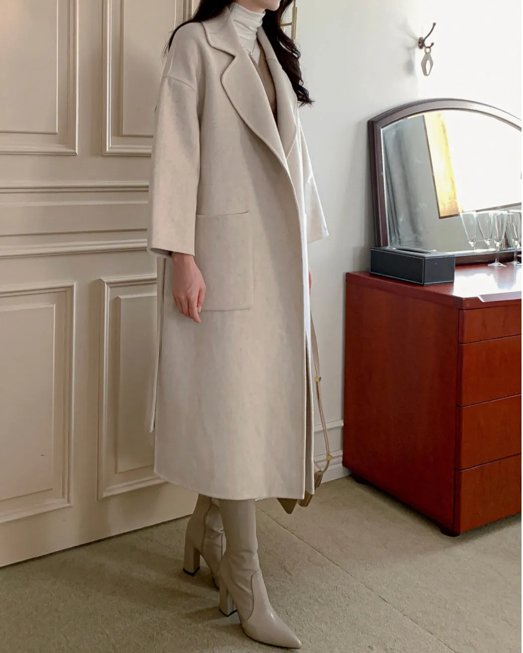 Chelsea Classic Wool Coat - 100% Wool