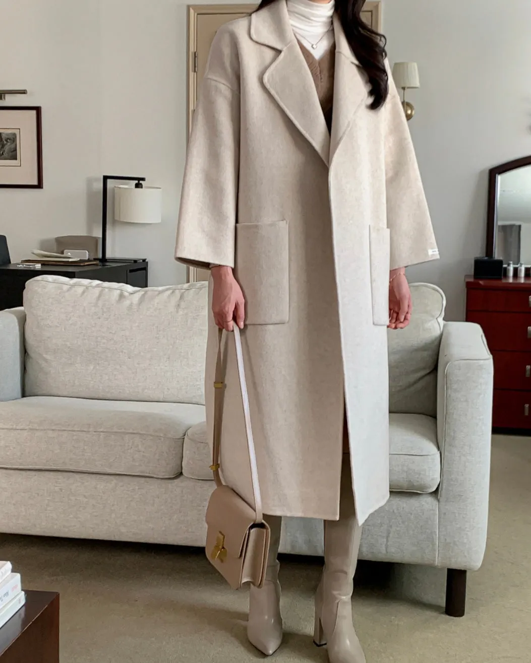 Chelsea Classic Wool Coat - 100% Wool