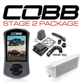 Cobb Tuning  Ford Stage 2 Redline Carbon Fiber Power Package Silver (Factory Location Intercooler) F-150 Ecoboost Raptor / Limited - FOR0050S20SL-RED