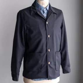 Corso Jacket in Pendleton Navy Mid-Century Wool Sz 38