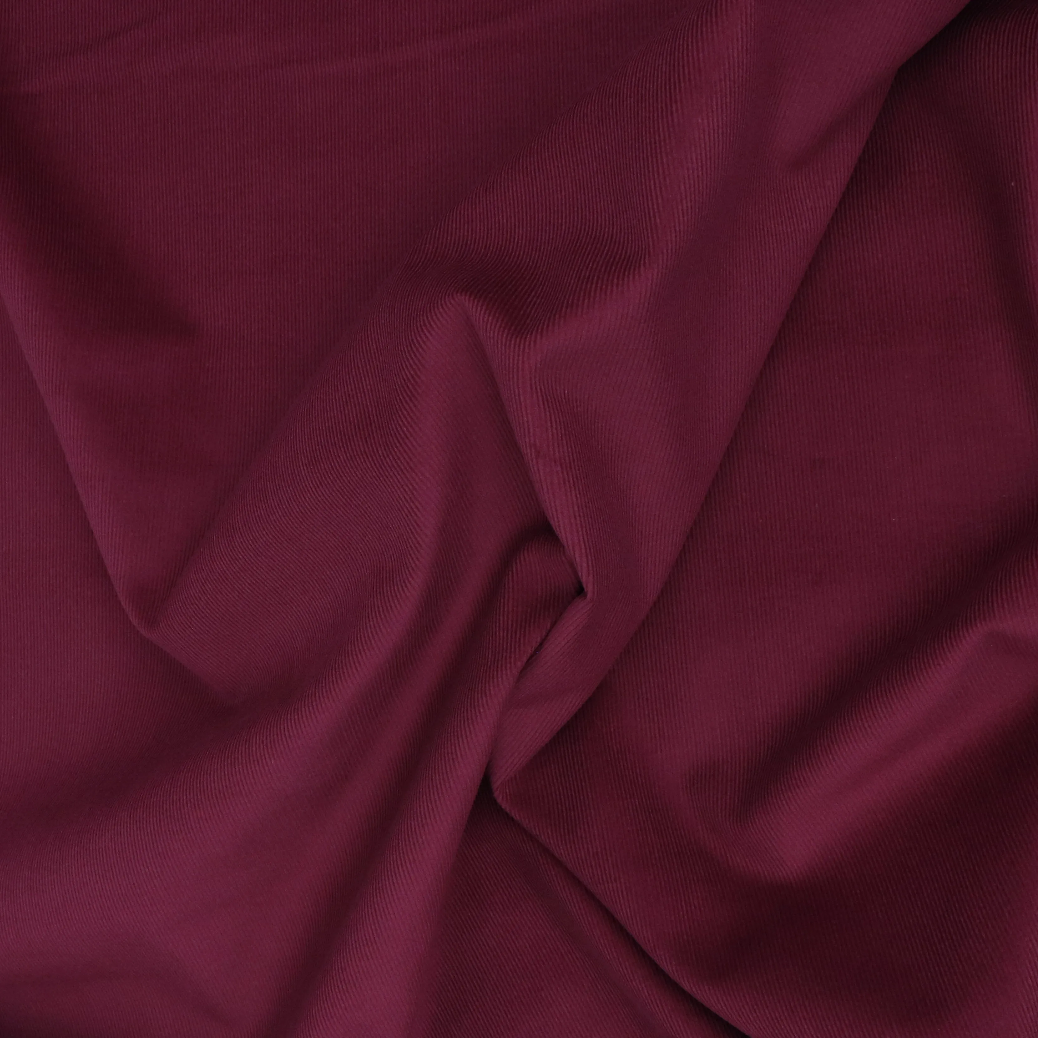 Cotton Needlecord - Burgundy - END OF BOLT 78cm