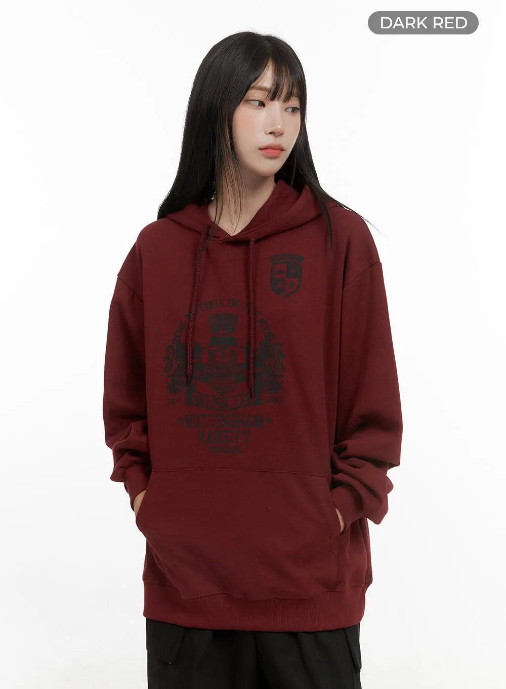 Cotton Oversize Graphic Hoodie CS403